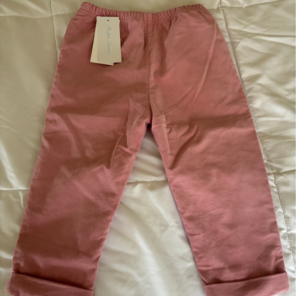 Ralph Lauren Baby Pink Corduroy Trousers